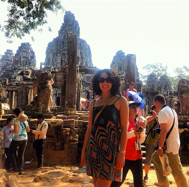 A Picture of Nicole and Angkor Wat