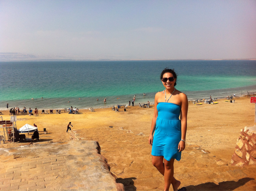 Picture of Nicole at the Dead Sea