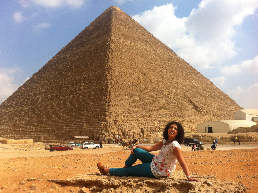 Picture of Nicole at a Pyramid!