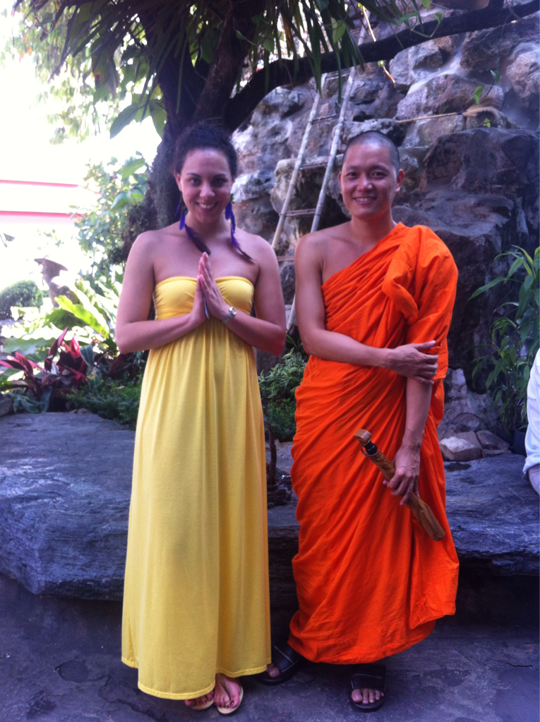 Picture with a Monk